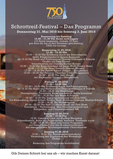 Schrottreif-Festival vom 31.5.-3.6. in Lüdenscheid