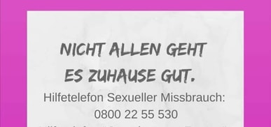 Nicht allen geht es zu Hause gut!